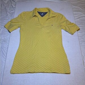 Tommy Hilfiger Yellow Polka Dot Blouse
